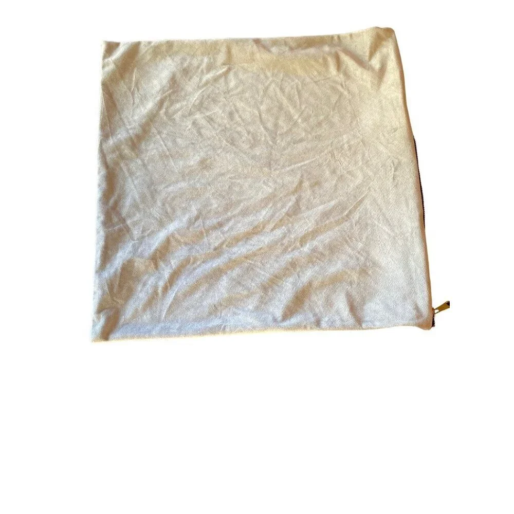 Taupe Gray Velvet Zip Side Pillow Cover 19 x 19‎